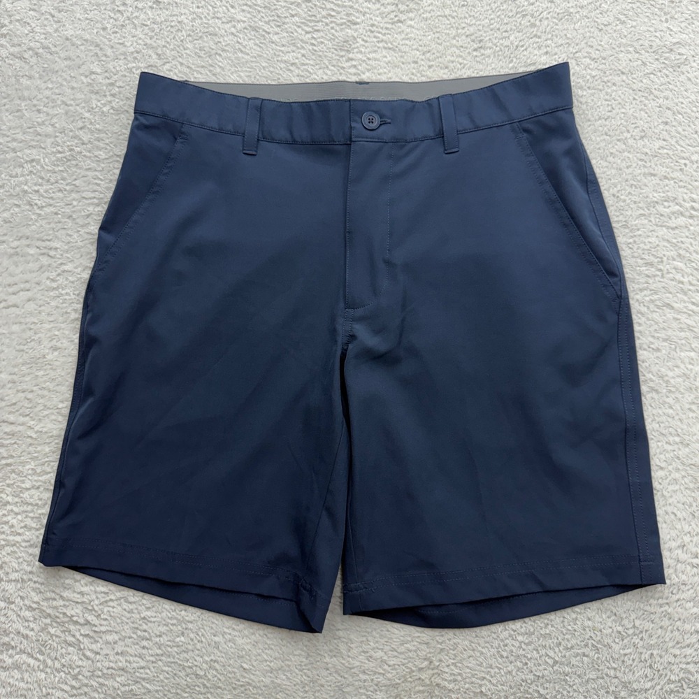 Swannies Mens Golf Shorts Navy Blue Size 32 Stretch REPREVE Performance Athletic